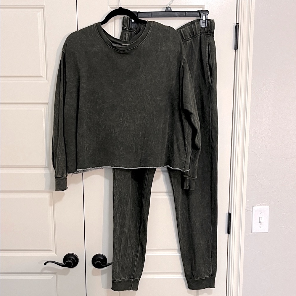 Dark Green Sweat Set